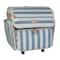 Everything Mary Blue and White Deluxe Collapsible Rolling Craft Bag